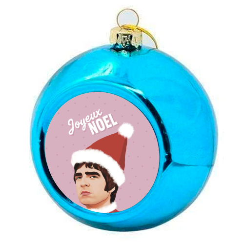 Joyeux Noel Christmas Oasis - colourful christmas bauble by Giddy Kipper