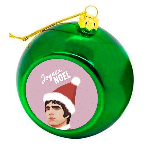 Joyeux Noel Christmas Oasis - colourful christmas bauble by Giddy Kipper