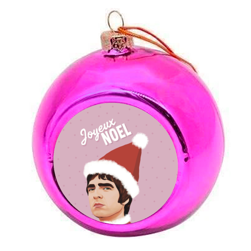 Joyeux Noel Christmas Oasis - colourful christmas bauble by Giddy Kipper