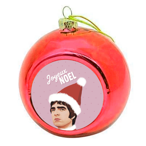 Joyeux Noel Christmas Oasis - colourful christmas bauble by Giddy Kipper