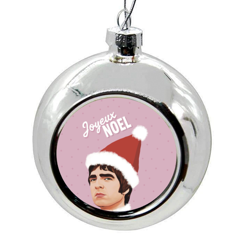 Joyeux Noel Christmas Oasis - colourful christmas bauble by Giddy Kipper