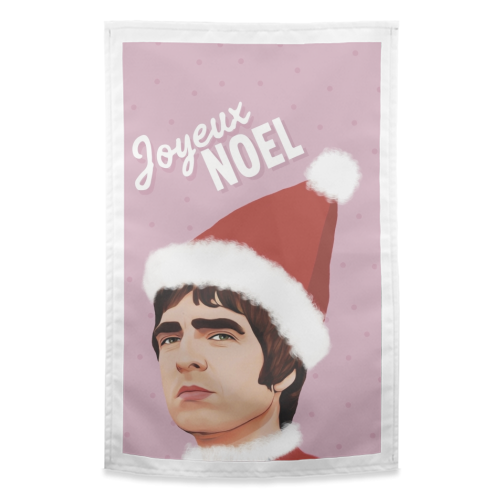 Joyeux Noel Christmas Oasis - funny tea towel by Giddy Kipper