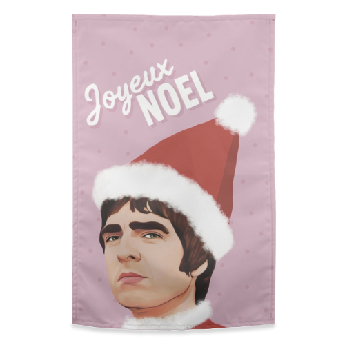 Joyeux Noel Christmas Oasis - funny tea towel by Giddy Kipper