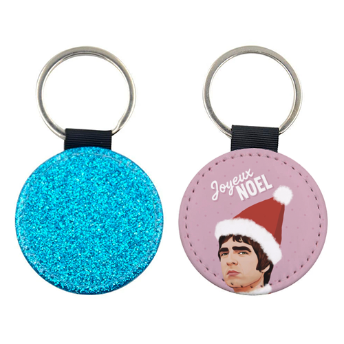 Joyeux Noel Christmas Oasis - keyring by Giddy Kipper