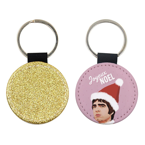 Joyeux Noel Christmas Oasis - keyring by Giddy Kipper