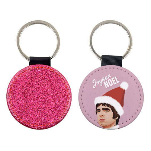 Joyeux Noel Christmas Oasis - keyring by Giddy Kipper