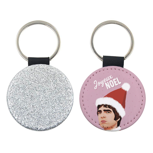 Joyeux Noel Christmas Oasis - keyring by Giddy Kipper