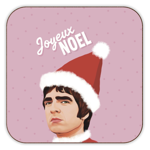 Joyeux Noel Christmas Oasis - personalised beer coaster by Giddy Kipper