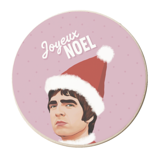 Joyeux Noel Christmas Oasis - personalised beer coaster by Giddy Kipper