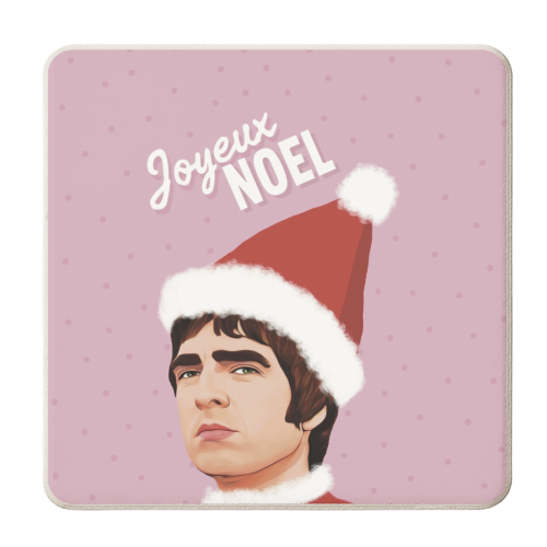 Joyeux Noel Christmas Oasis - personalised beer coaster by Giddy Kipper