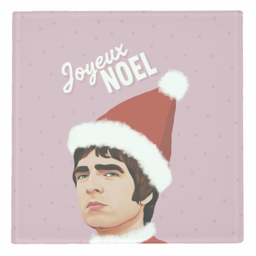 Joyeux Noel Christmas Oasis - personalised beer coaster by Giddy Kipper
