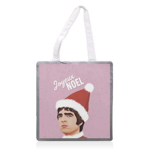 Joyeux Noel Christmas Oasis - printed canvas tote bag by Giddy Kipper