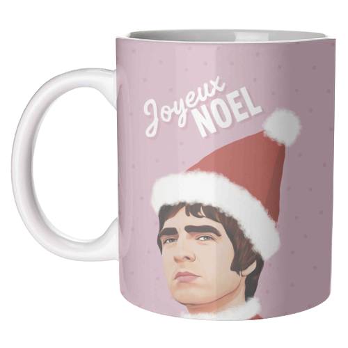 Joyeux Noel Christmas Oasis - unique mug by Giddy Kipper