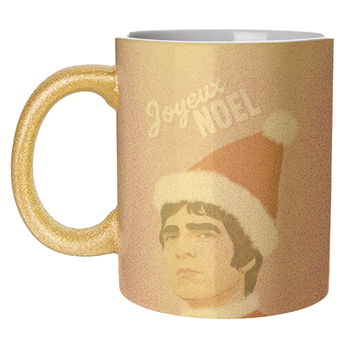 Joyeux Noel Christmas Oasis - unique mug by Giddy Kipper