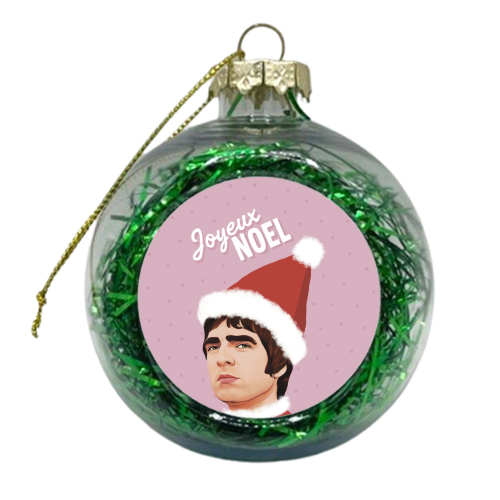 Joyeux Noel Christmas Oasis - xmas bauble by Giddy Kipper