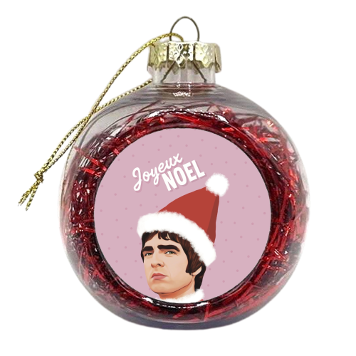 Joyeux Noel Christmas Oasis - xmas bauble by Giddy Kipper