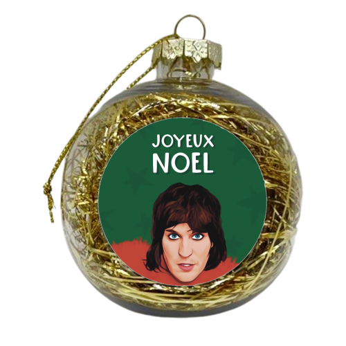 Joyeux Noel - xmas bauble by Giddy Kipper
