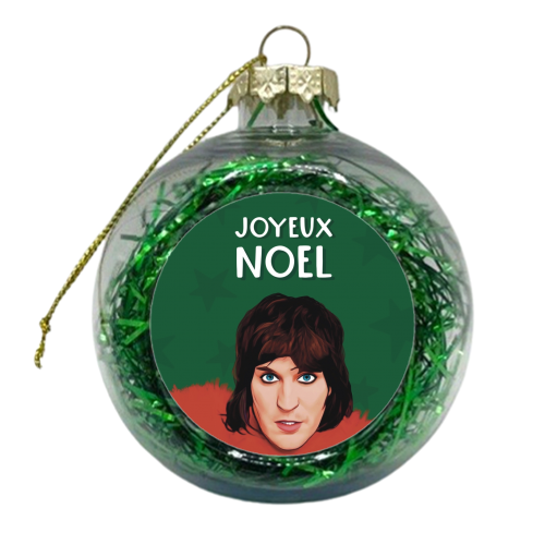 Joyeux Noel - xmas bauble by Giddy Kipper