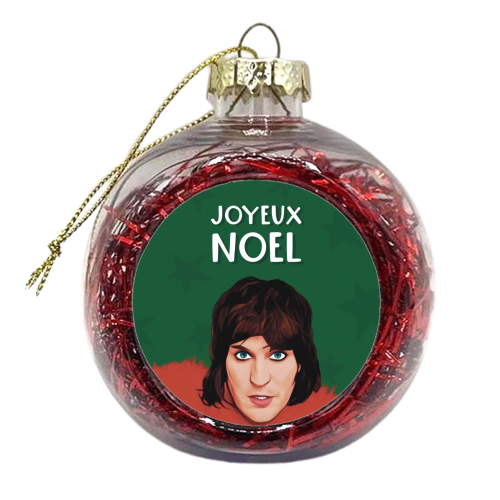 Joyeux Noel - xmas bauble by Giddy Kipper