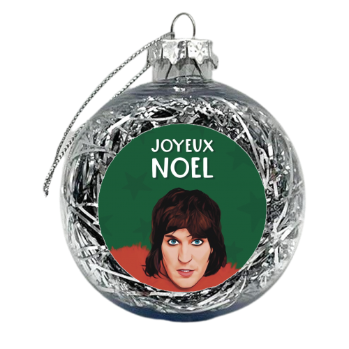 Joyeux Noel - xmas bauble by Giddy Kipper