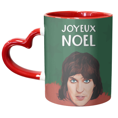 Joyeux Noel - unique mug by Giddy Kipper