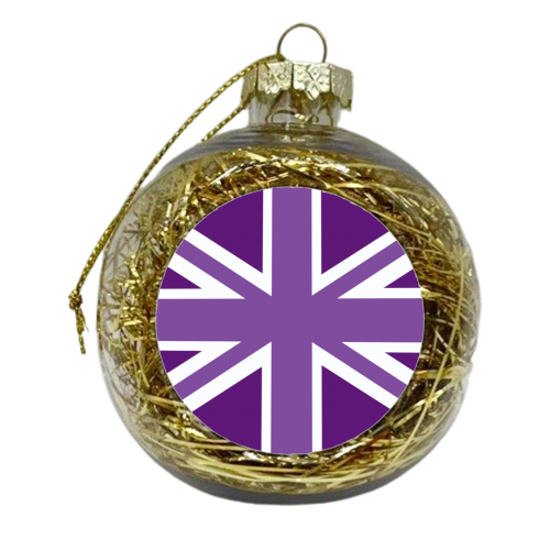 Jubilee style Union Jack print - xmas bauble by The Girl Next Draw