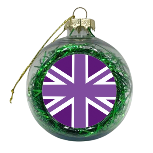 Jubilee style Union Jack print - xmas bauble by The Girl Next Draw
