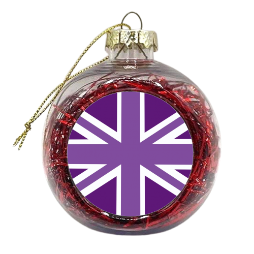 Jubilee style Union Jack print - xmas bauble by The Girl Next Draw