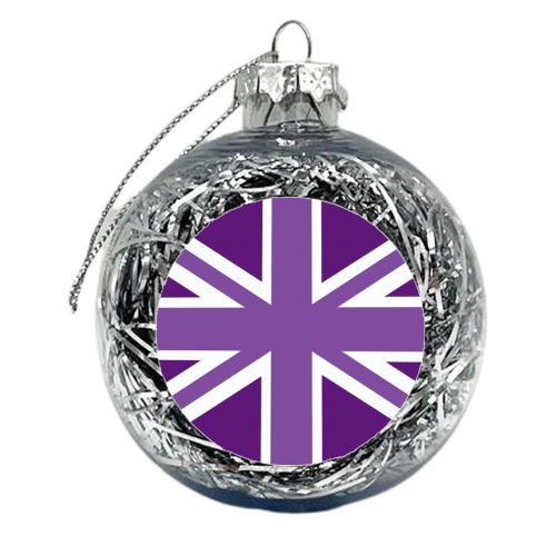 Jubilee style Union Jack print - xmas bauble by The Girl Next Draw