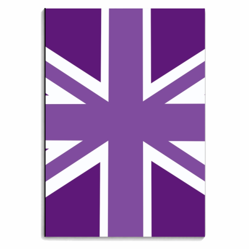 Jubilee style Union Jack print - personalised A4, A5, A6 notebook by The Girl Next Draw