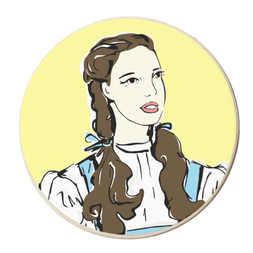 Judy - personalised beer coaster by Bec Broomhall