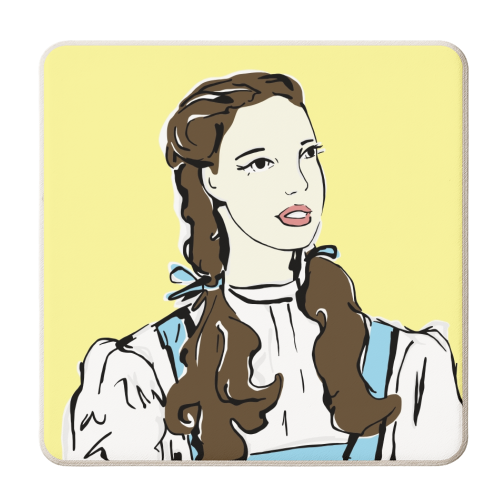 Judy - personalised beer coaster by Bec Broomhall