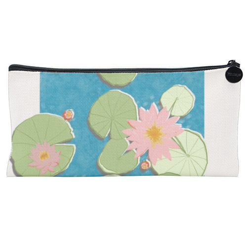 Designer Guild Floral Pencil Case - Clear Flower Pattern Pen Holder For Women