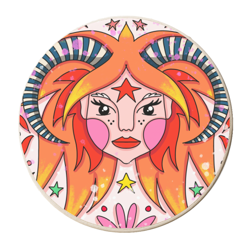 JULY'S CHILD - personalised beer coaster by Nichola Cowdery