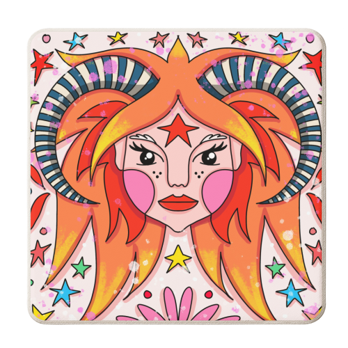 JULY'S CHILD - personalised beer coaster by Nichola Cowdery