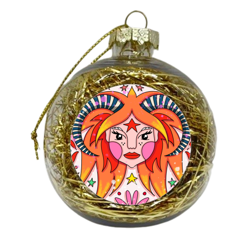 JULY'S CHILD - xmas bauble by Nichola Cowdery
