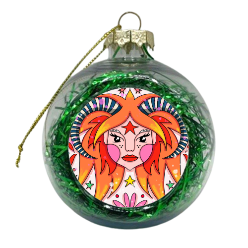 JULY'S CHILD - xmas bauble by Nichola Cowdery