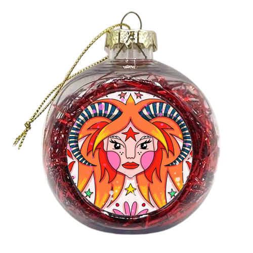 JULY'S CHILD - xmas bauble by Nichola Cowdery