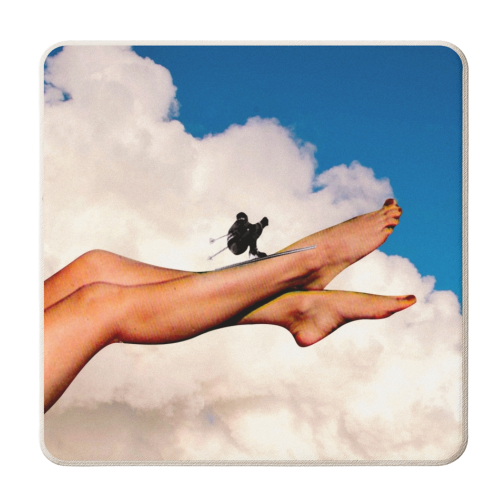 Jump! - personalised beer coaster by taudalpoi