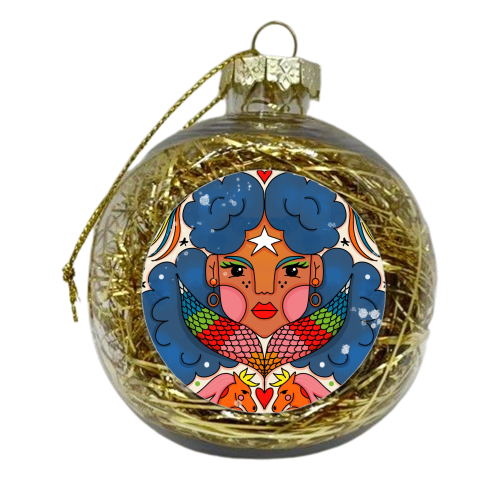 JUNE'S CHILD - xmas bauble by Nichola Cowdery