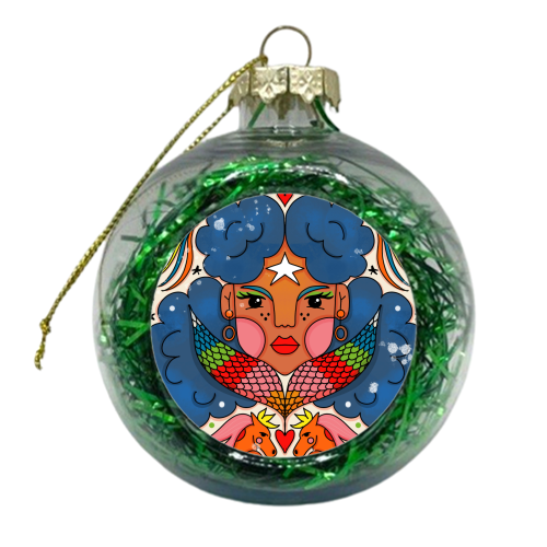 JUNE'S CHILD - xmas bauble by Nichola Cowdery