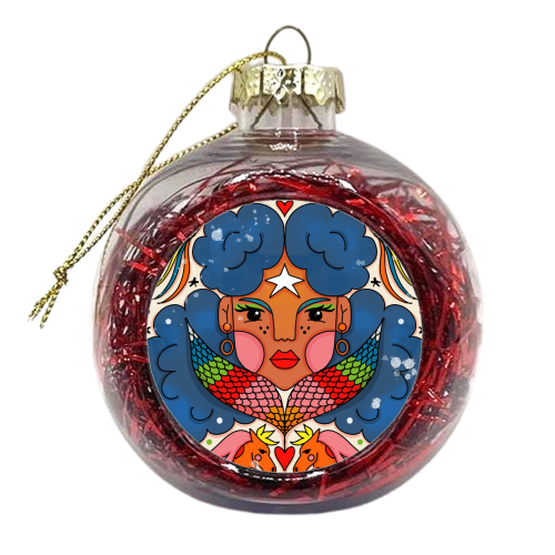 JUNE'S CHILD - xmas bauble by Nichola Cowdery