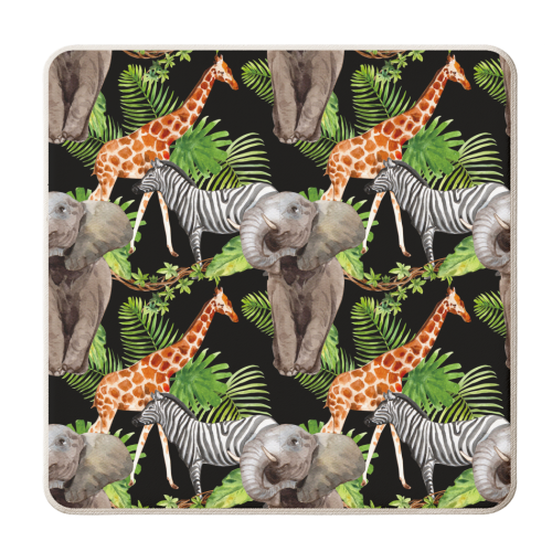 jungle animals - personalised beer coaster by Anastasios Konstantinidis
