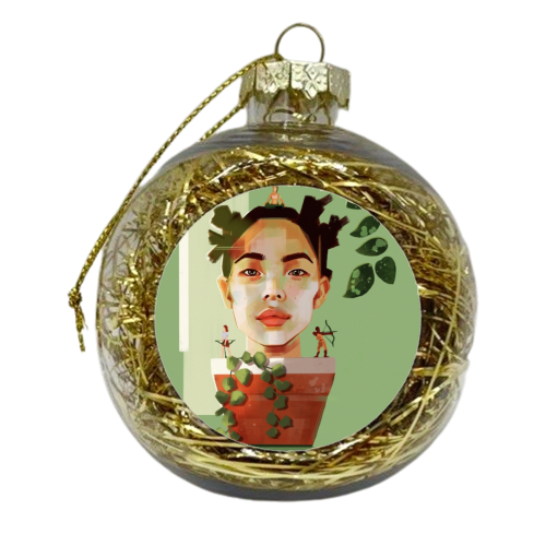 Jungle - xmas bauble by Rebecca Sampson