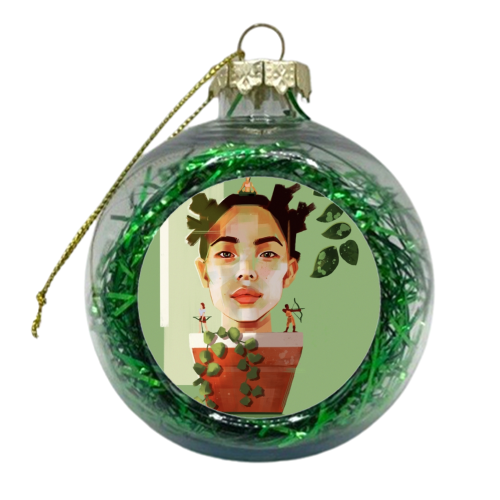 Jungle - xmas bauble by Rebecca Sampson