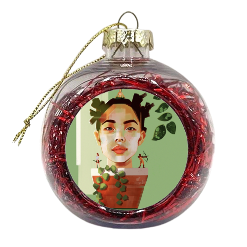 Jungle - xmas bauble by Rebecca Sampson