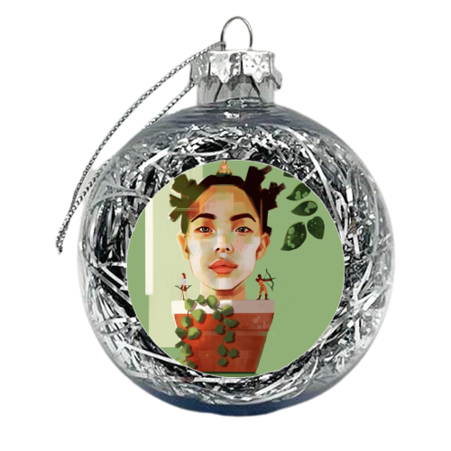 Jungle - xmas bauble by Rebecca Sampson