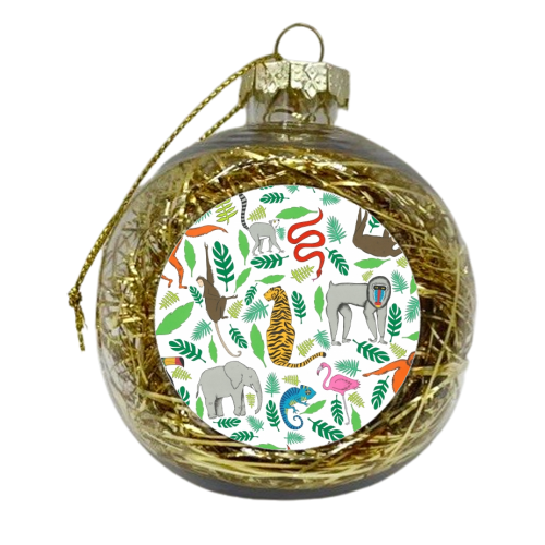 Jungle - xmas bauble by Yazmin Brooks