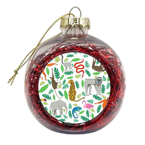 Jungle - xmas bauble by Yazmin Brooks