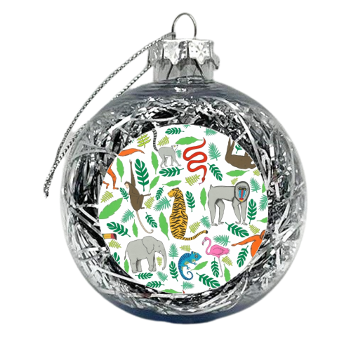 Jungle - xmas bauble by Yazmin Brooks